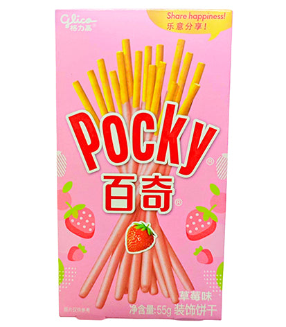 Glico Pocky biscuits saveur fraise 55 g