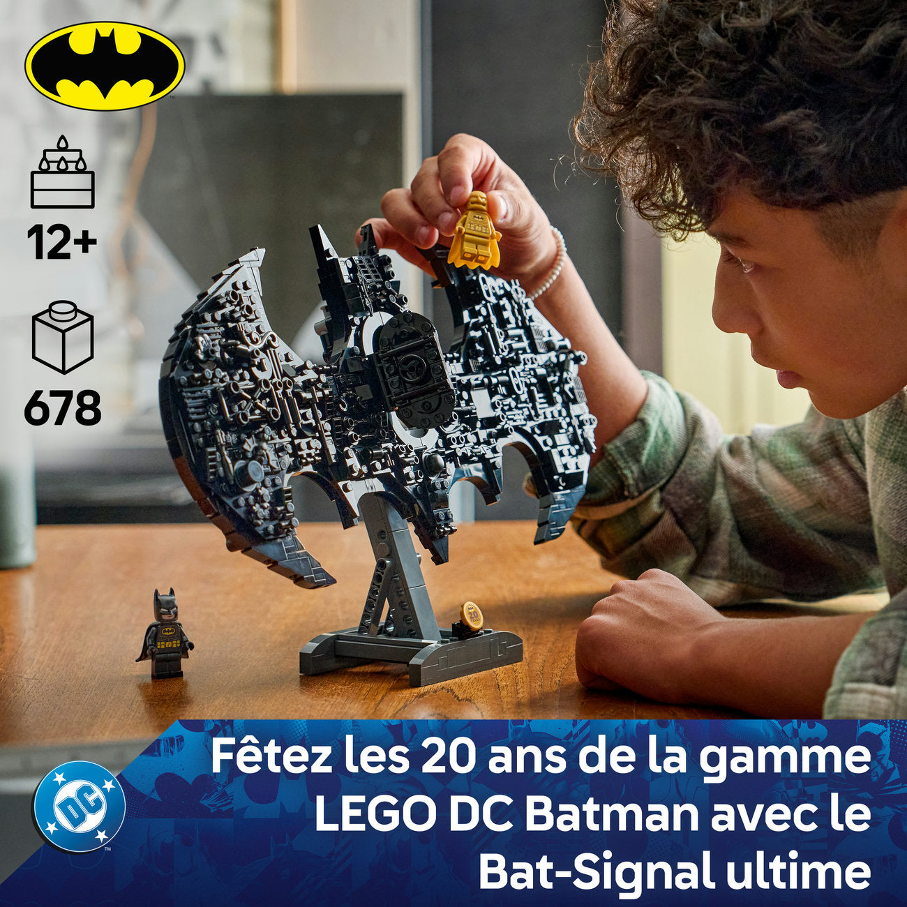 LEGO DC Batman : Ensemble de Construction Objet de Collection Logo Batman 76330