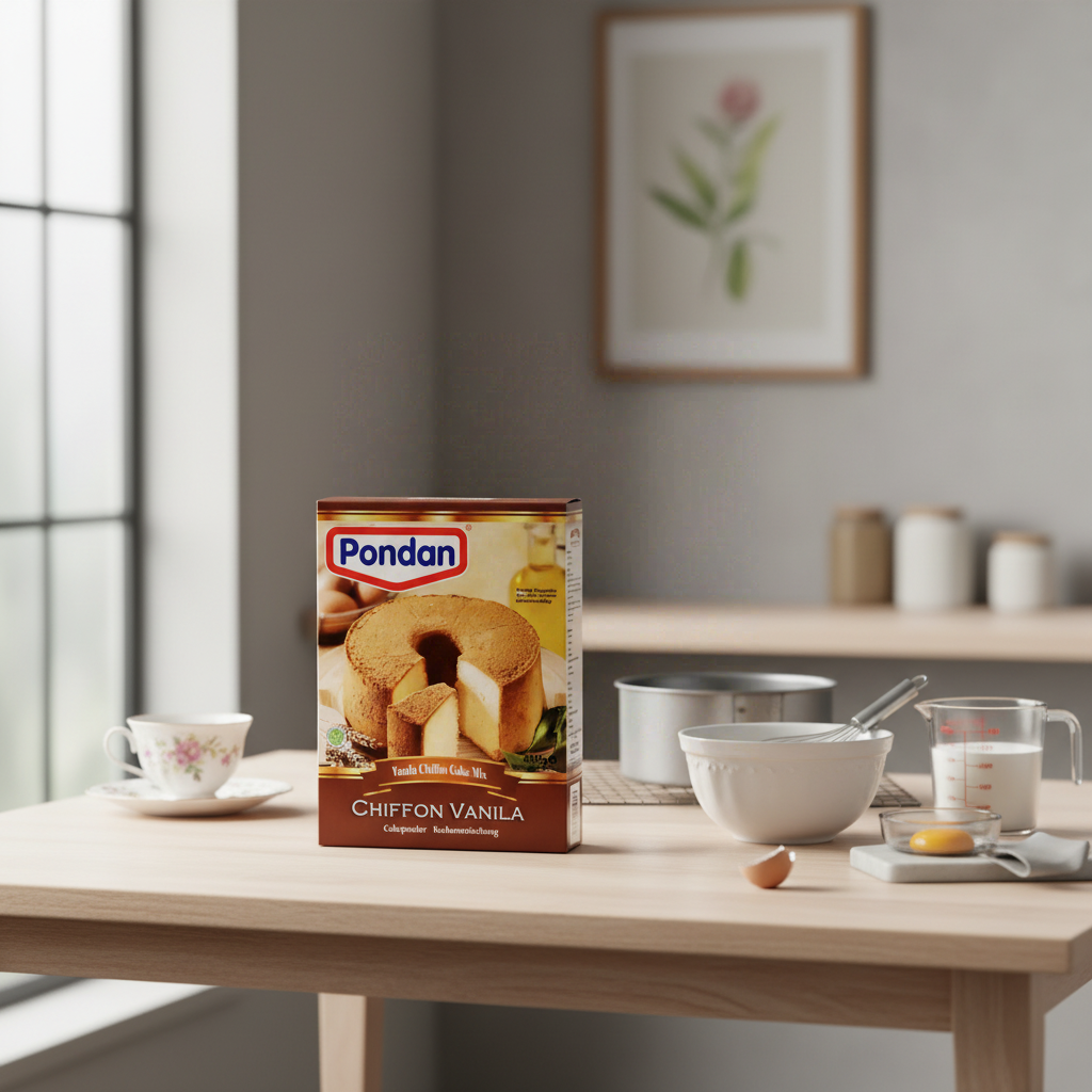 Pondan Préparation pour Gâteau Chiffon Vanille 400 g