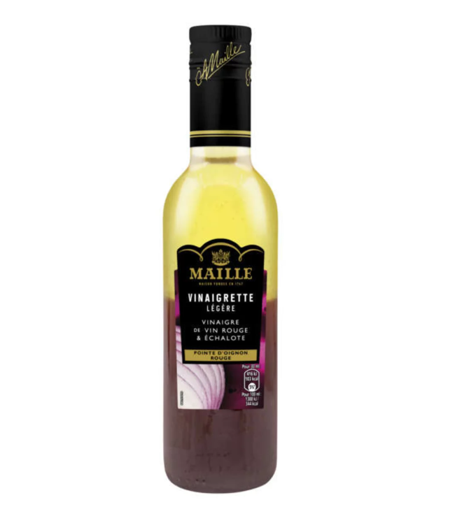 Maille Vinaigrette légère Vinaigre de vin rouge, échalote et petits oignons rouges - 36 cl