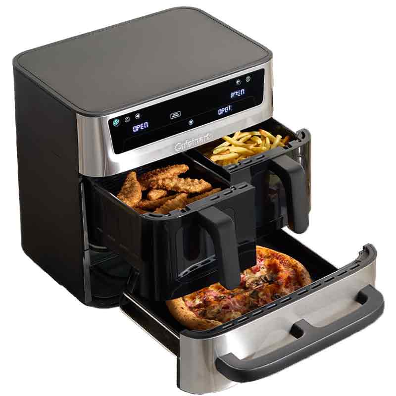 Cuisinart Friteuse à air et four triple zone 13,6 L acier inoxydable – AFT13XSSE