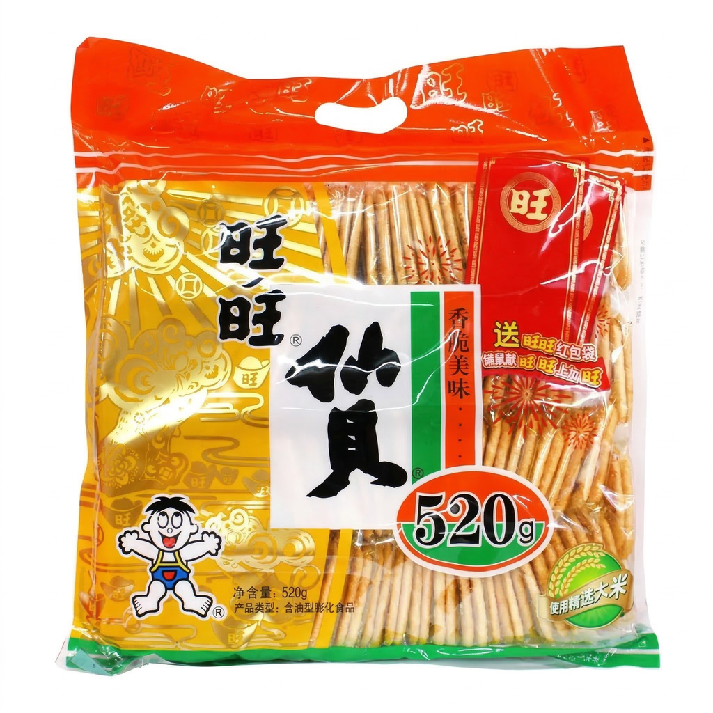 WANT WANT Senbei (Grand) 520 g (Contient 88 Paquets)