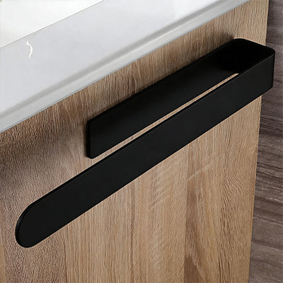 Vilscijon Barre porte-serviettes en acier inoxydable, support pour serviette de main, barre suspendue avec crochets pour serviette de main en salle de bains, étagère murale polyvalente pour WC