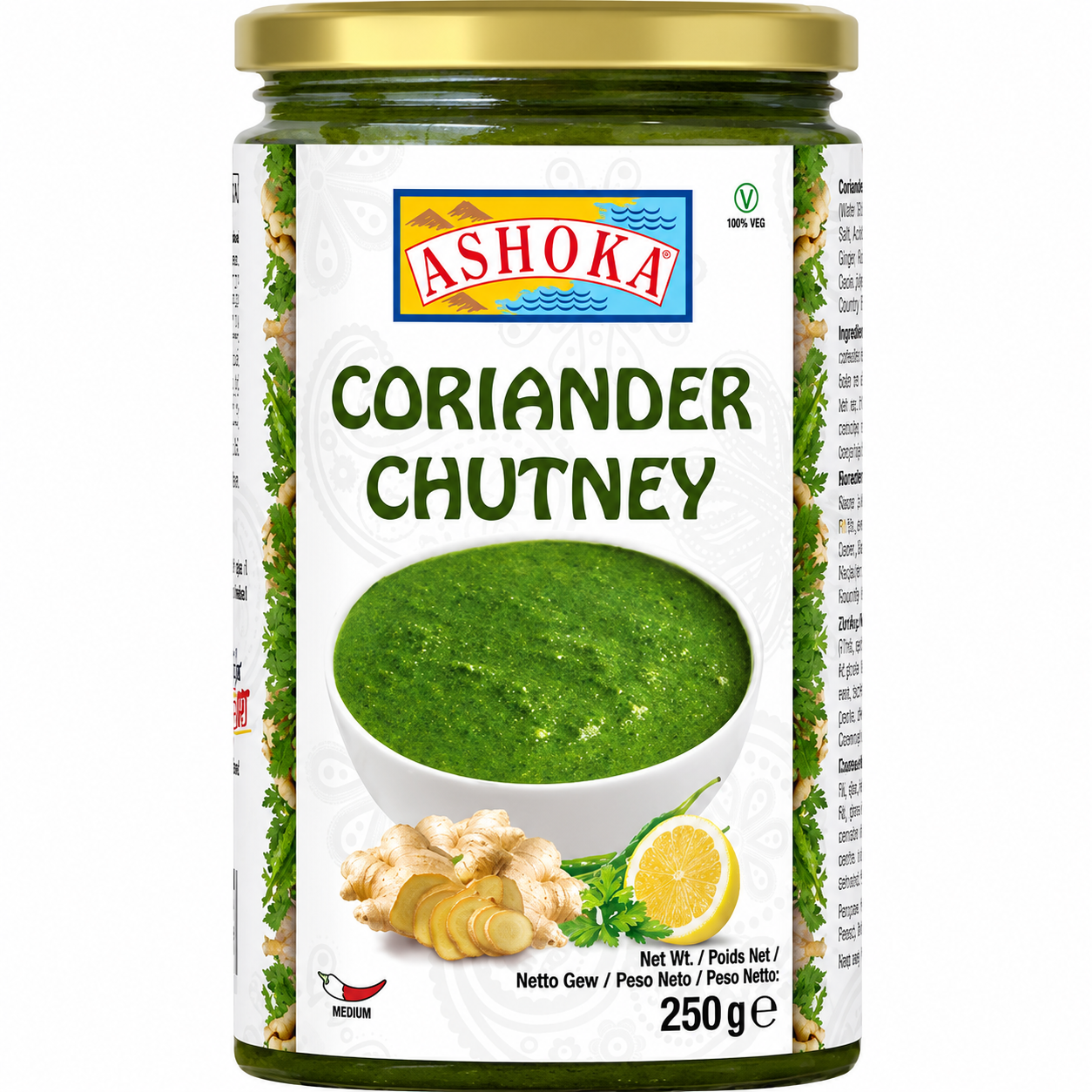 ASHOKA Chutney Coriandre et gingembre 250 g