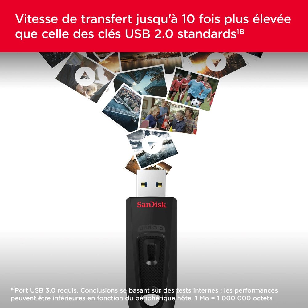 SanDisk Ultra Clé USB 3.0 128 Go