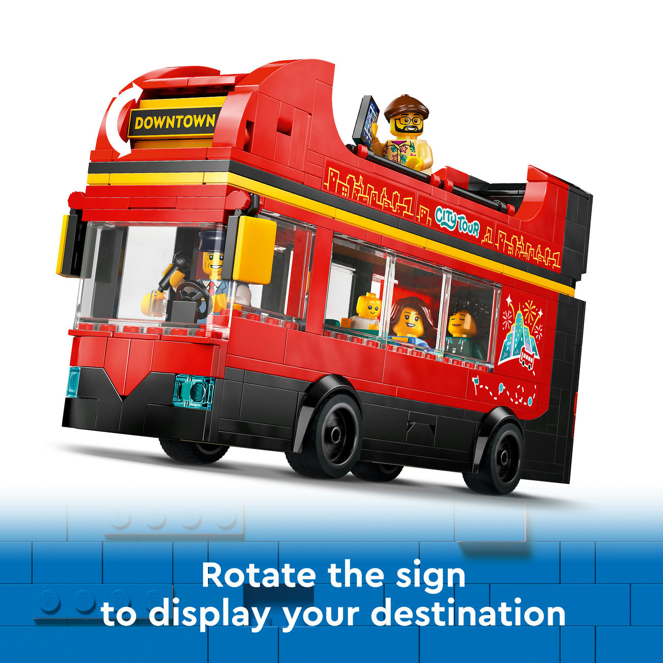 LEGO City 60407 Bus touristique rouge à deux étages