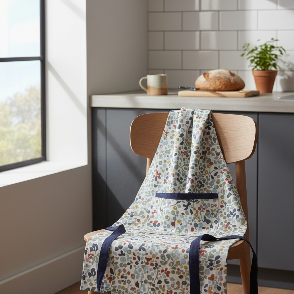 Winkler Tablier de cuisine recyclé avec poche Greta Multicolore 72 x 85