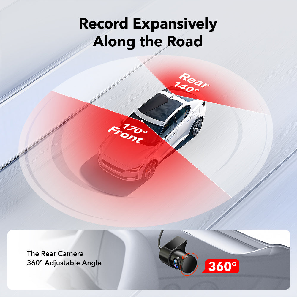REDTIGER Dashcam pour Voitures, Dashcam Caméra de Voiture 4K Full HD, Dashcam Écran IPS 3,16”, Dashcam Wi-Fi GPS Intégré, Vision Nocturne, Enregistrement en Boucle, Véhicule