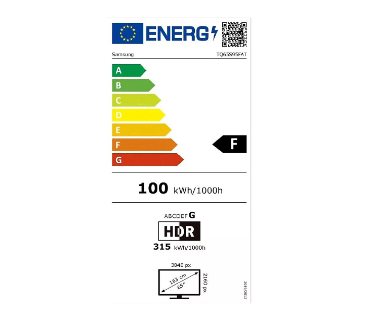 Samsung TV OLED 4K 65-pouces TQ65S95F Écran anti-reflets