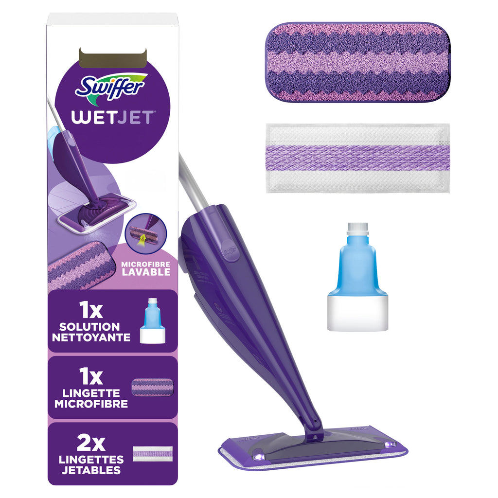 Swiffer Balai WetJet SK + Recharge lavable