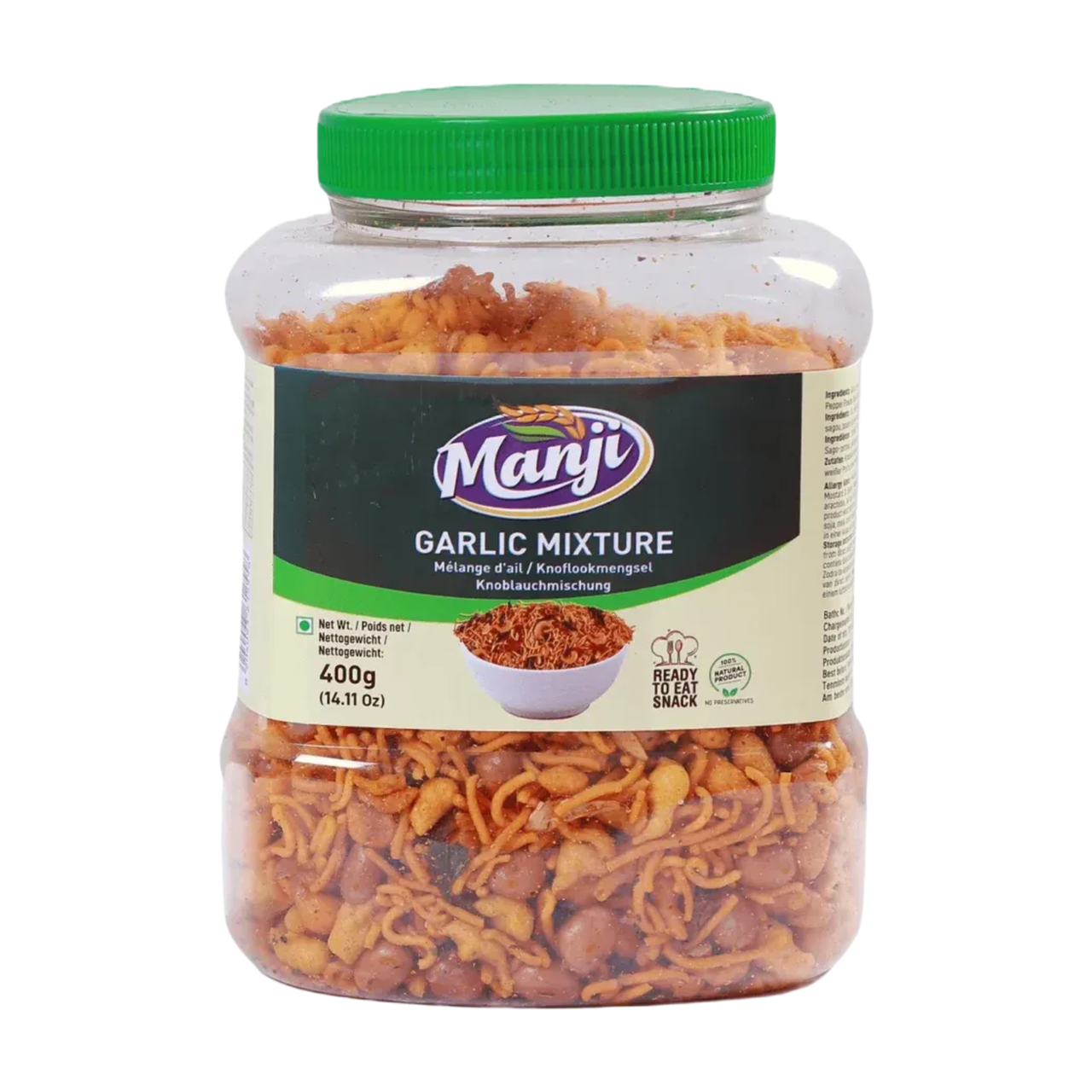 Manji Snacks Mélange à l'ail - 400 g