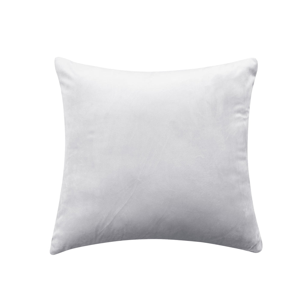 Deconovo Housse de coussin en velours néerlandais - Gris clair - 45 x 45 cm - 1 pièce