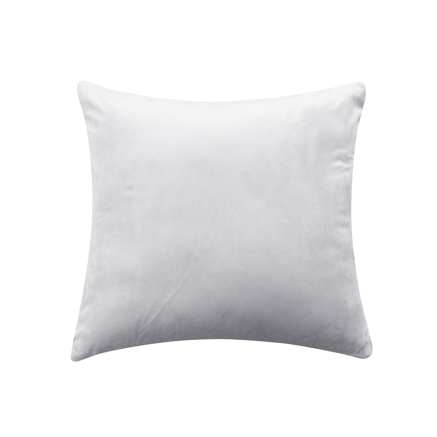 Deconovo Housse de coussin en velours néerlandais - Gris clair - 45 x 45 cm - 1 pièce