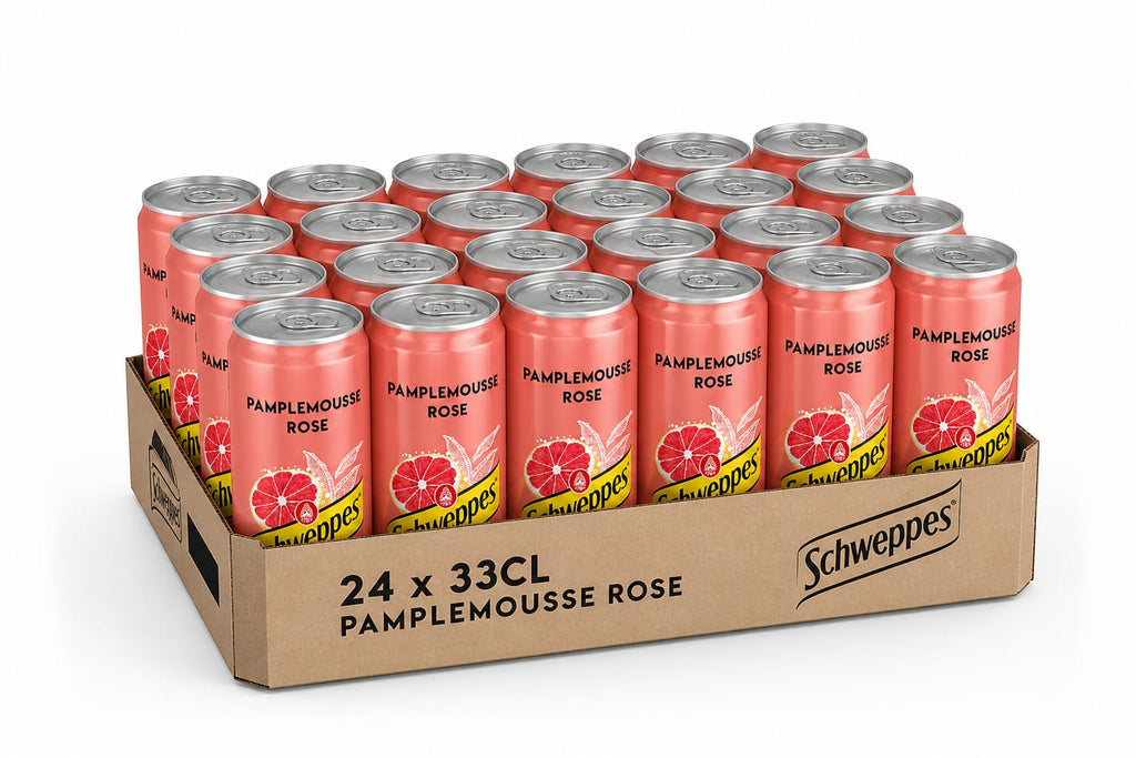 Schweppes Pamplemousse rose - 24 x 33 cl