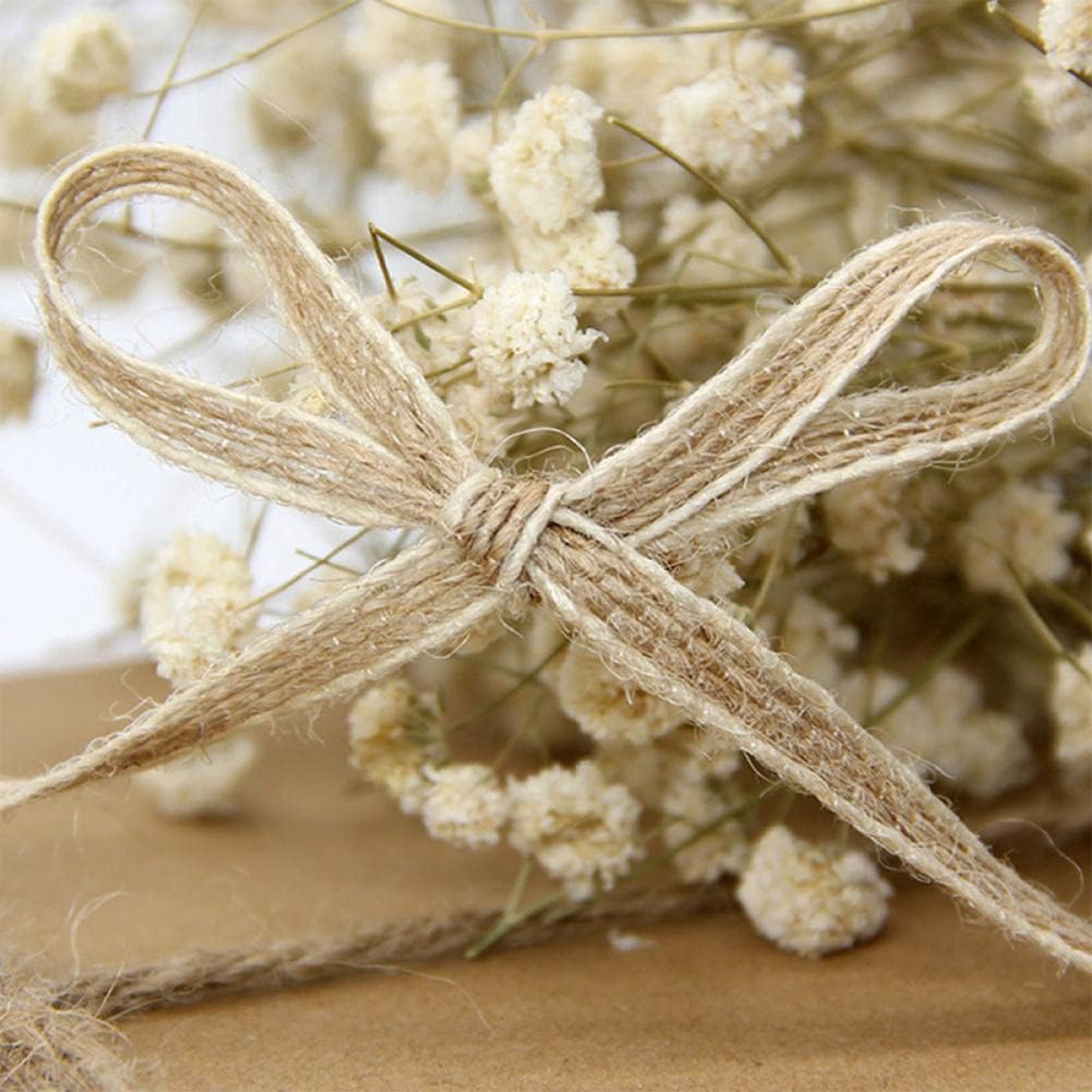 JU7CER Rouleau de filet en jute 2 pièces avec cordon en lin jaune et ruban tissé nœud décoratif DIY pour les arts de Noël et l'emballage de la ligne de pêche Longueur : 10 m, largeur : 0,6 cm