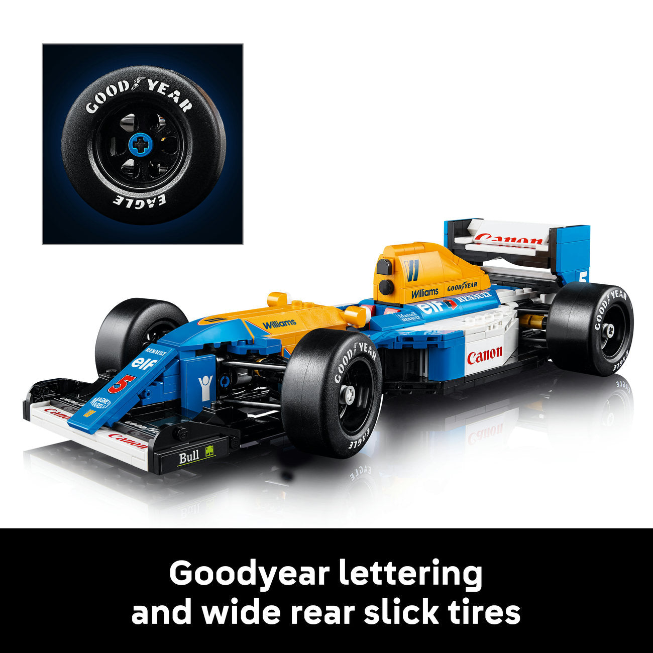 LEGO Icons Ensemble de Construction Williams Racing FW14B & Nigel Mansell