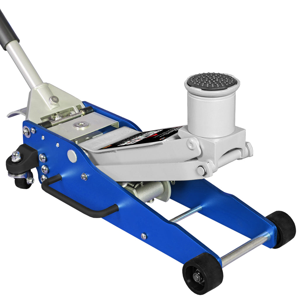 TCE Cric Hydraulique Horizontal en Alliage d'Aluminium 3t 85-465mm (161-541mm avec Rallonge de Hauteur) Levage en Double Mode Double Pompe Levage Rapide Profil Ultra Bas en 1494