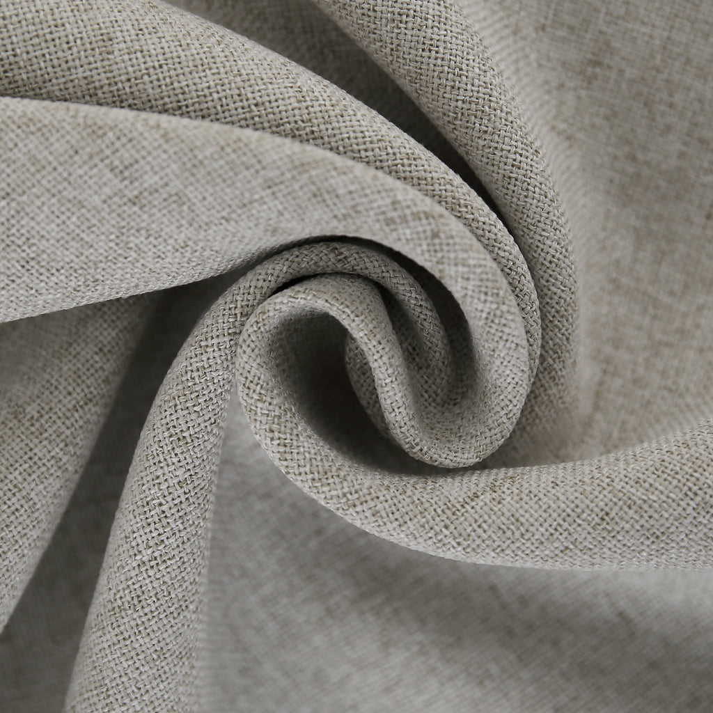 Deconovo Housse de coussin en lin artificiel - gris clair - 45 x 45 cm - 1 pièce
