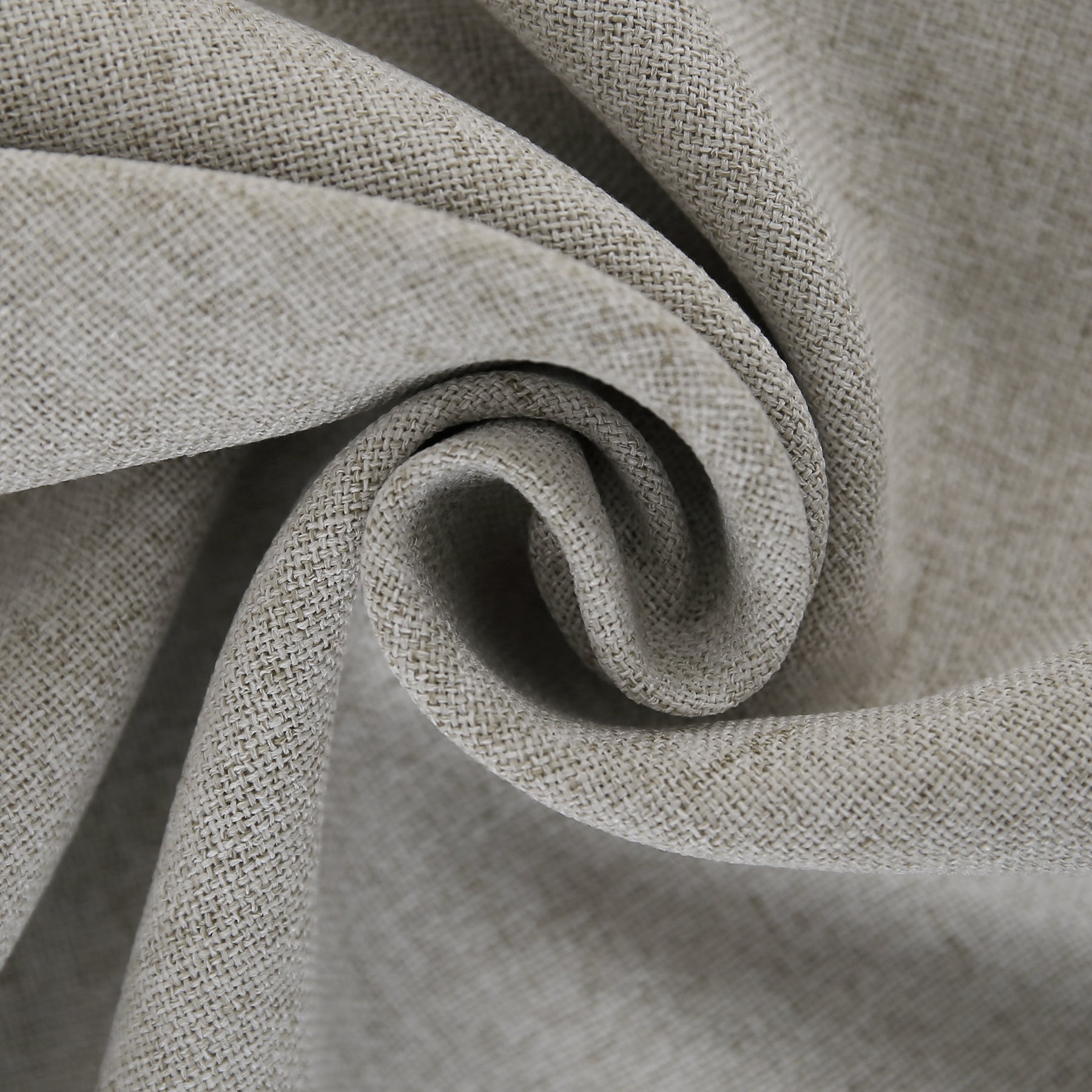 Deconovo Housse de coussin en lin artificiel - gris clair - 45 x 45 cm - 1 pièce