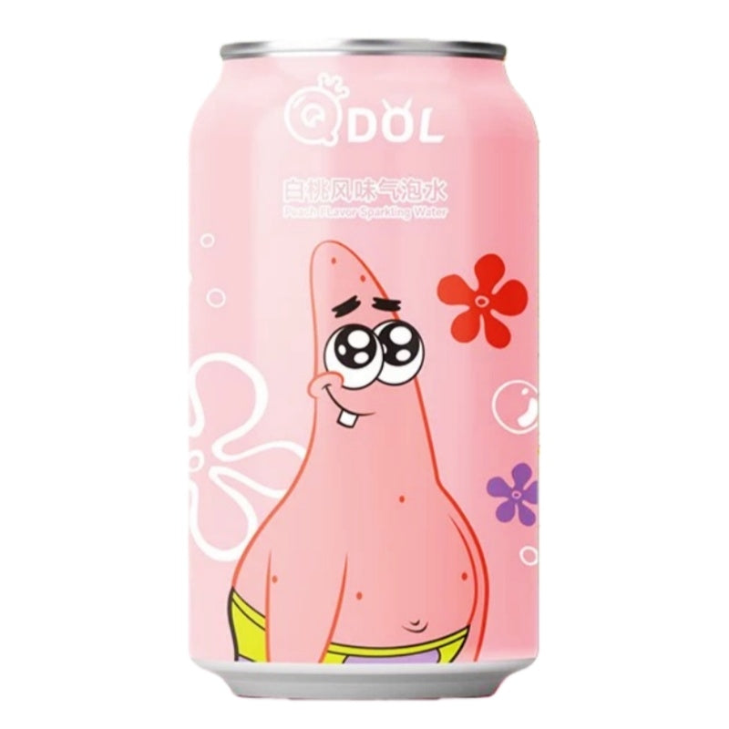 QDOL SpongeBob SquarePants Eau Pétillante Pêche Blanche 330 ml * 24