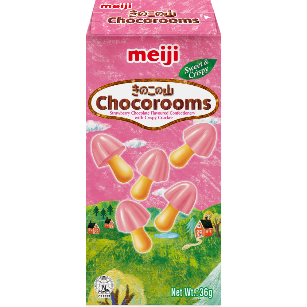 Meiji Chocoroom Biscuits saveur fraise - 36 g