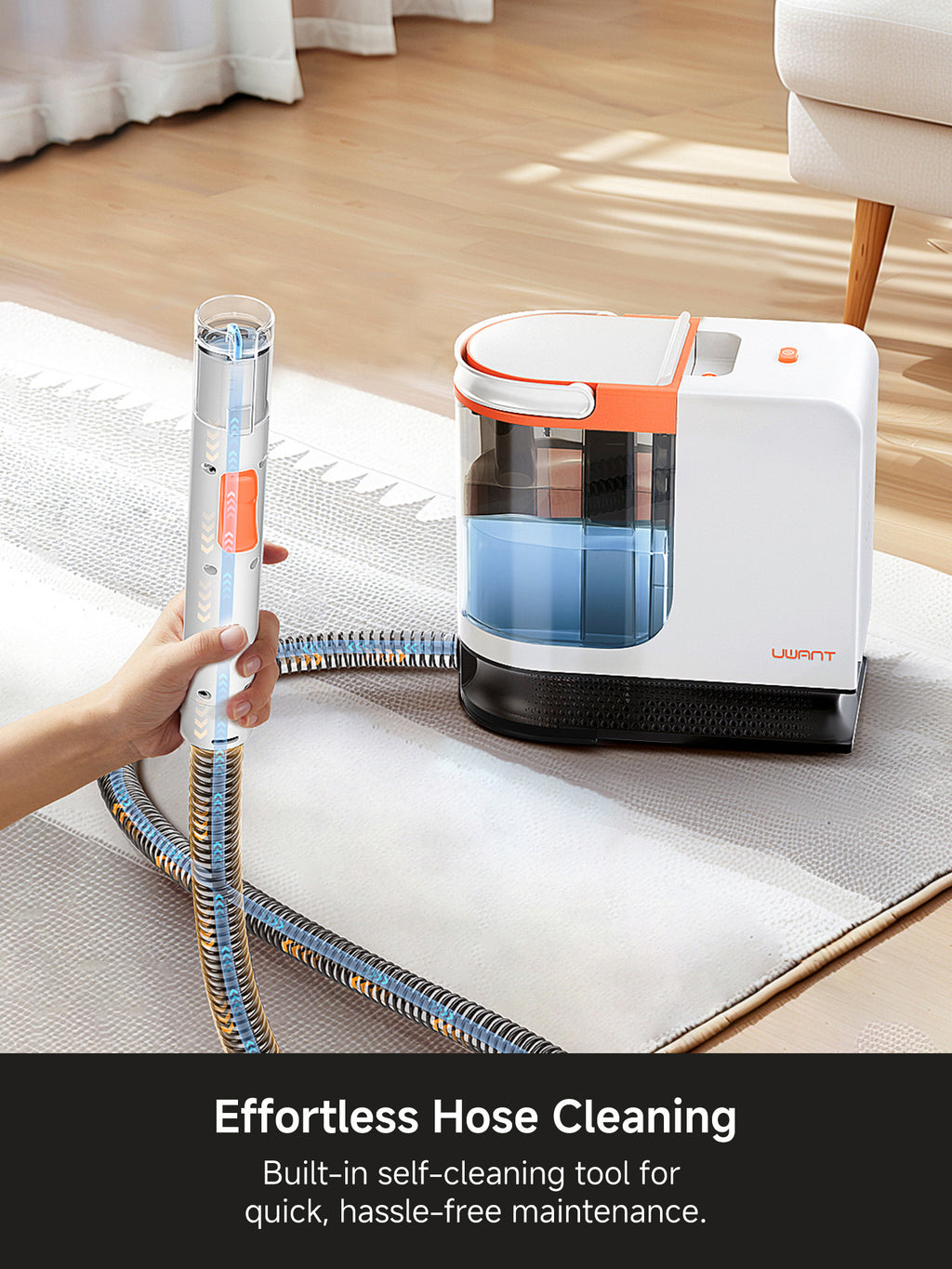 UWANT B200 SE Nettoyeur de tapis 12 000 Pa 69 dB avec technologie de moteur magnétique flottant