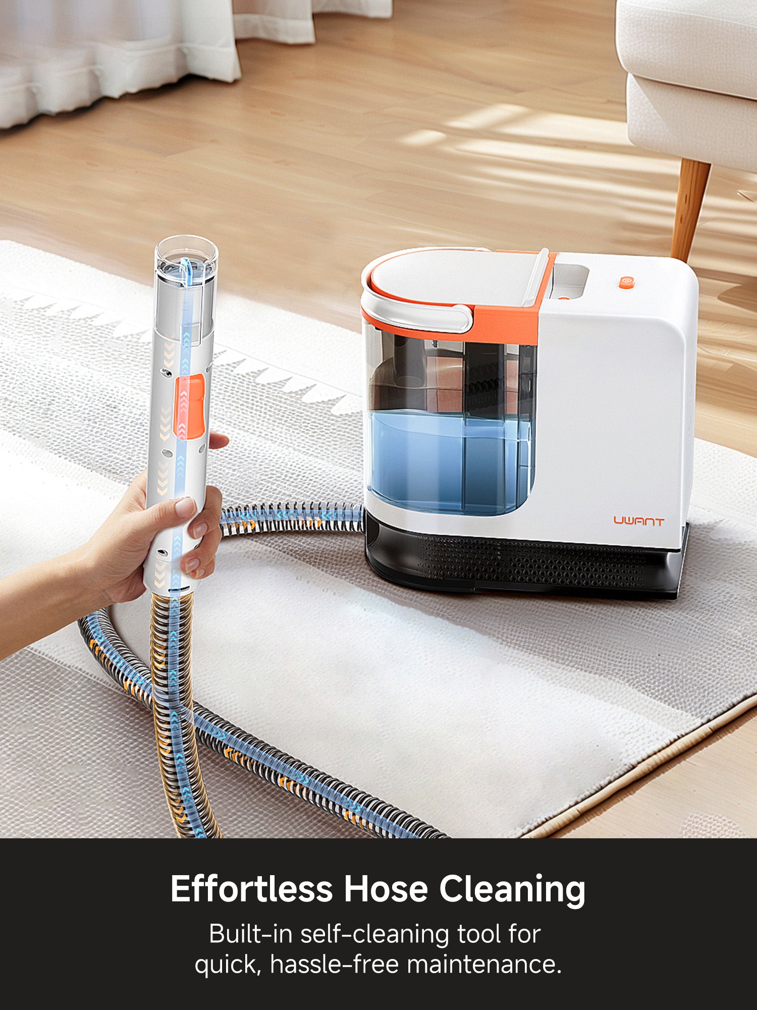 UWANT B200 SE Nettoyeur de tapis 12 000 Pa 69 dB avec technologie de moteur magnétique flottant