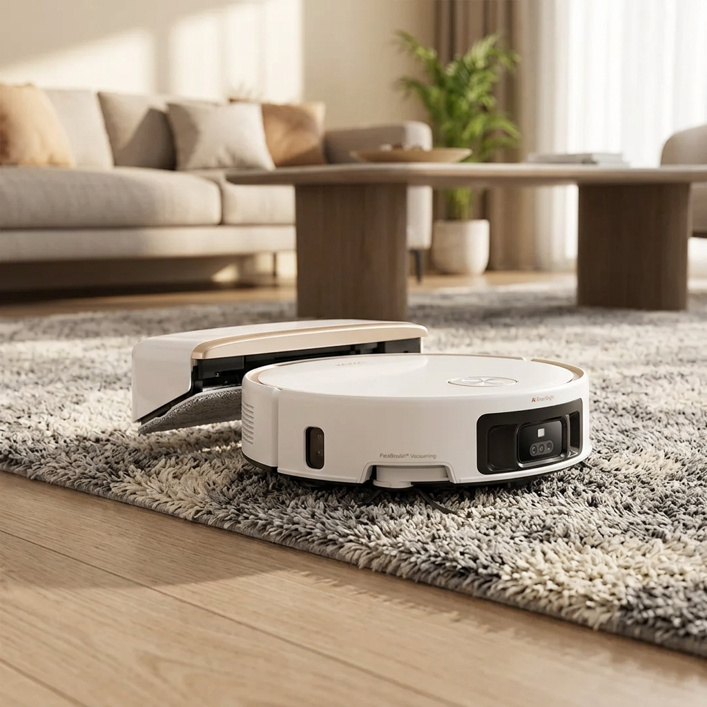 MOVA Z60 Ultra Aspirateur robot à rouleau blanc intégral