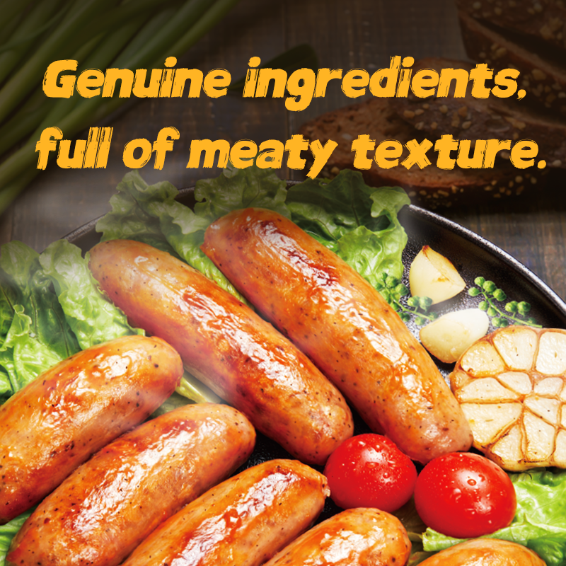 Wu Fang Zhai Série surgelée de saucisses Saucisse de porc au poivre noir 48 g * 5 saucisses