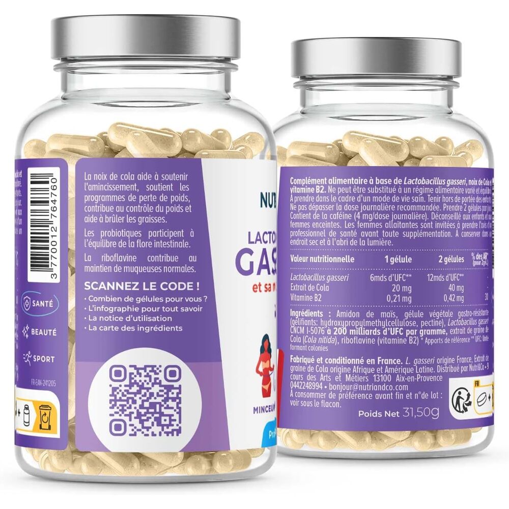 Nutri&Co Lactobacillus Gasseri - 60 gélules
