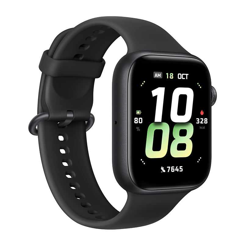 HONOR Watch 5 Montre connectée 64 Mo + 4 Go avec 15 jours d’autonomie, suivi GPS précis, scan de santé et bracelet en silicone - Noir