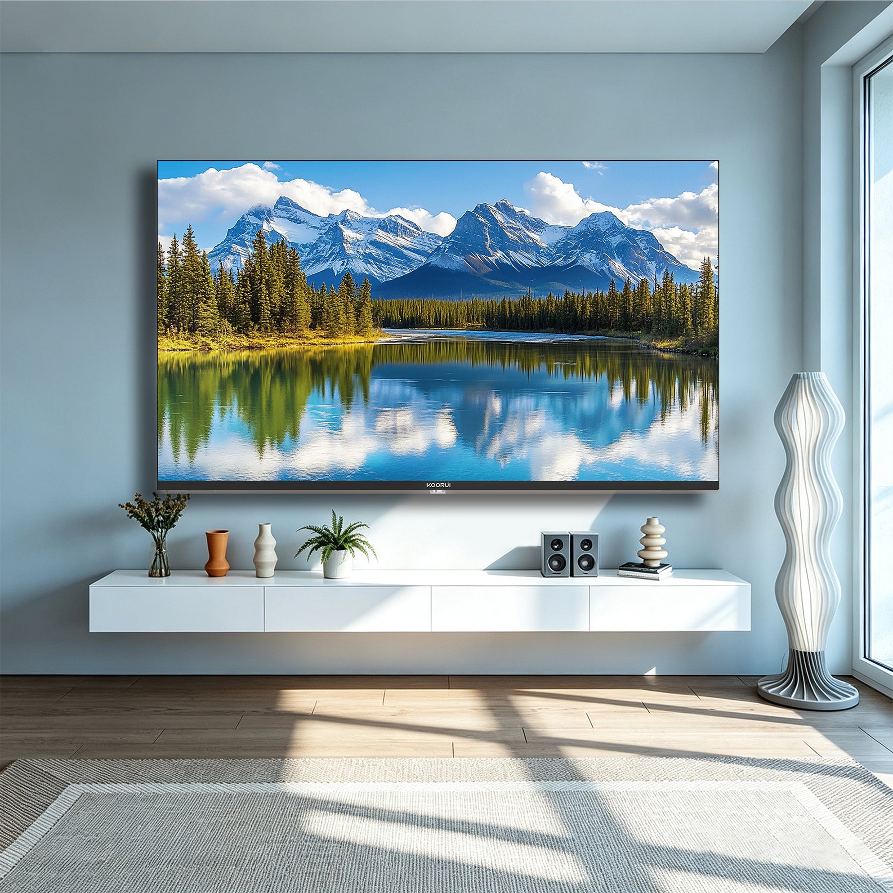 KOORUIK 50Q1UQ-T8, 50 pouces, 4K QLED, TIZEN TV, K50Q1UQ-T8, Son dynamique avec Dolby Audio, Finition métallique haut de gamme