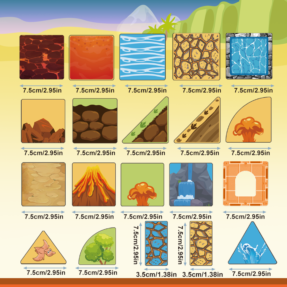 XINQIYUAN Ensemble de blocs de construction magnétiques dinosaures 7,5 cm 79 pièces jouet éducatif pour enfants [Mélange aléatoire – Couleurs de l'image principale uniquement]