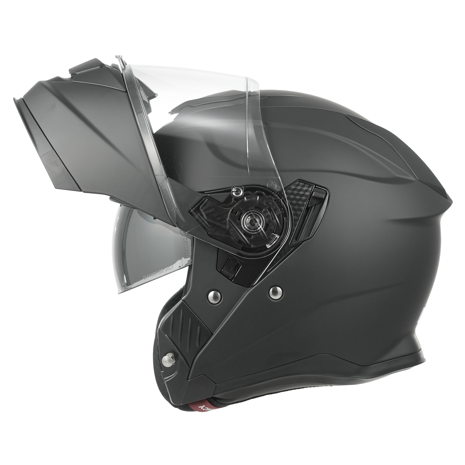 MY Casque de moto modulable intégral 935 Homologué ECE 22.06 à double visière Noir mat XXL