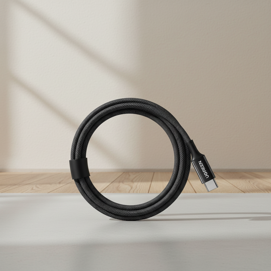 UGREEN Câble USB 2.0 tressé 100 W noir - 1 m