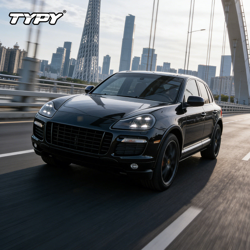 TYPY Phares avant LED matrice pour Porsche Cayenne 957 (2007-2010), feux de croisement, feux de jour (DRL), accessoires auto, installation Plug & Play