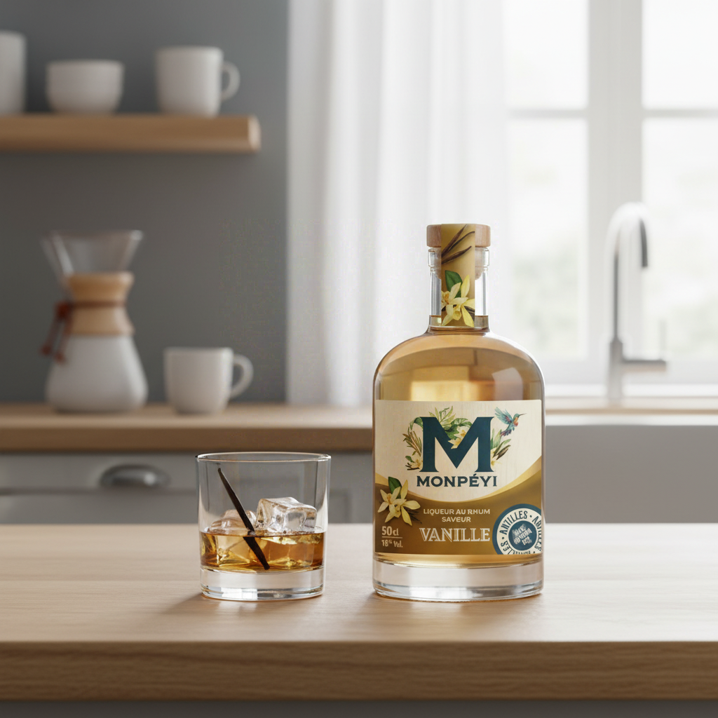 MONPÉYI Liqueur au rhum vanille 18° - 50 cl