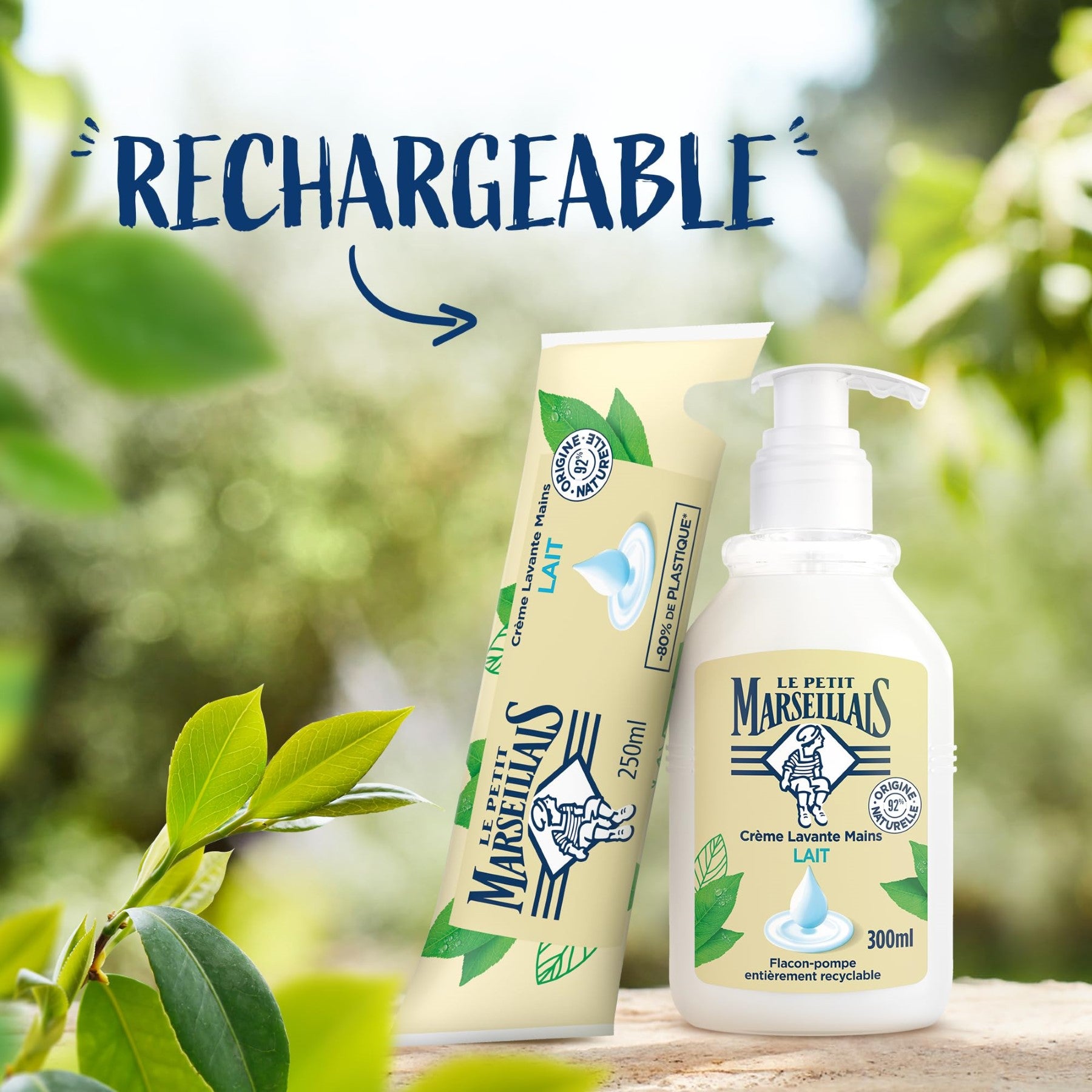 LE PETIT MARSEILLAIS Crème lavante mains à l'extrait de lait pH neutre 300 ml