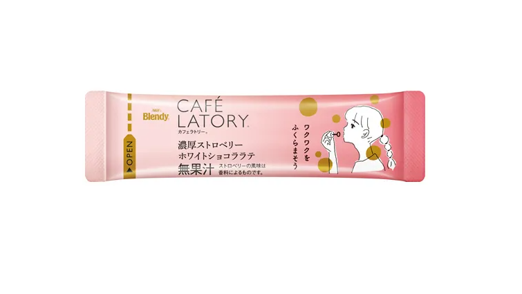 Agf Latte Blanc Chocolat Fraise Riche - 6 Sticks