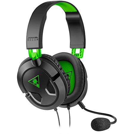Turtle Beach Recon 50 Casque Gaming Xbox Filaire (Prise Jack 3,5 mm) - Microphone Détachable - PC, PS5, Nintendo Switch 2 & Xbox Series X/S - Noir