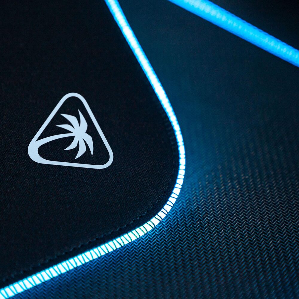 Turtle Beach Sense AIMO Tapis de Souris Gaming XXL (900 x 400 mm) Surface en Tissu Haute Précision, Base Antidérapante, Éclairage RGB AIMO - Noir