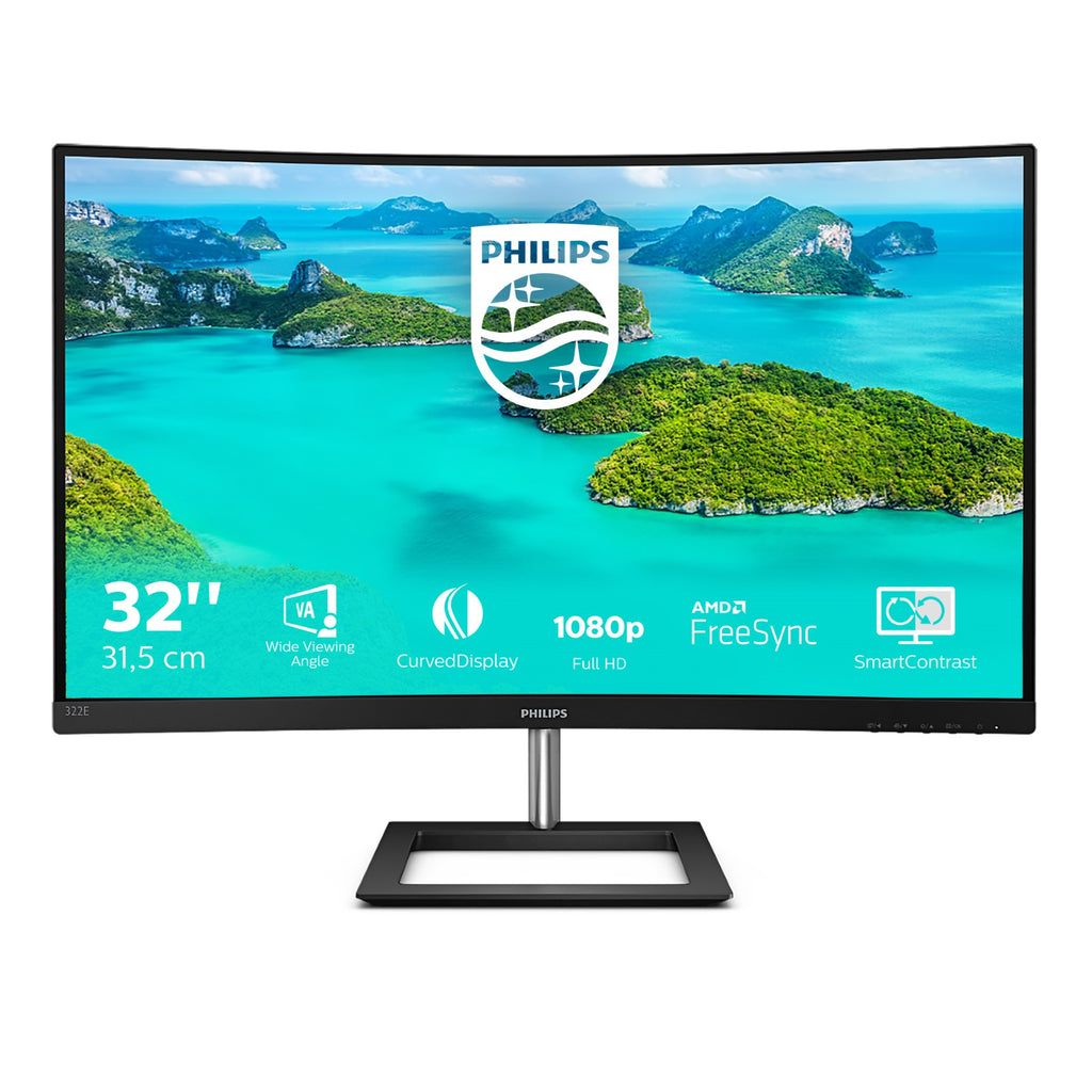 Philips 322E1C Moniteur incurvé Full HD 32 po, dalle VA, 75 Hz