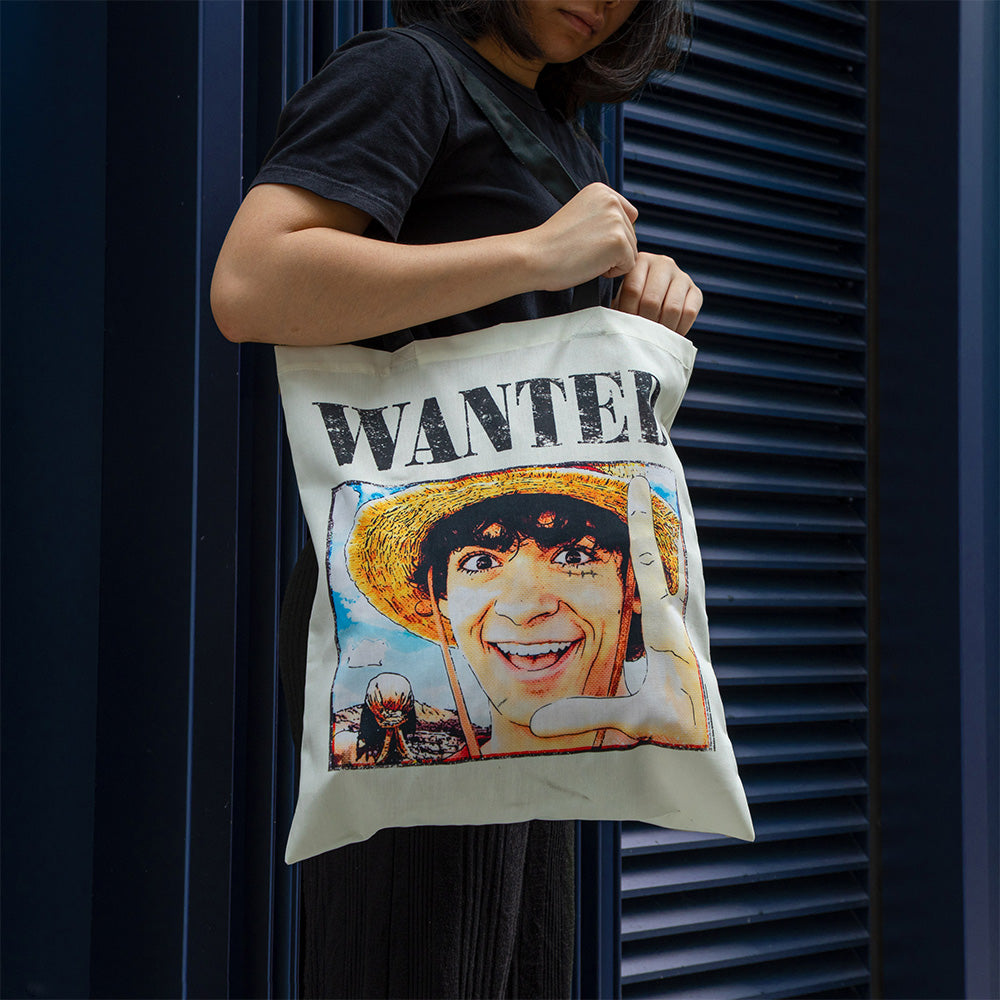 One Piece Monkey D. Luffy Sac Cabas Poster de Mise à Mort Anime Sac en Toile Double Face pour Femme Homme Sac à Bandoulière Graphique Manga 1 pc