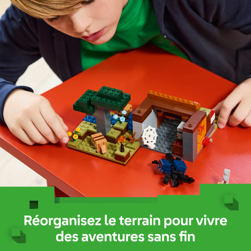 LEGO Minecraft 21269 L’Expédition à la Mine du Tatou – Set de Construction