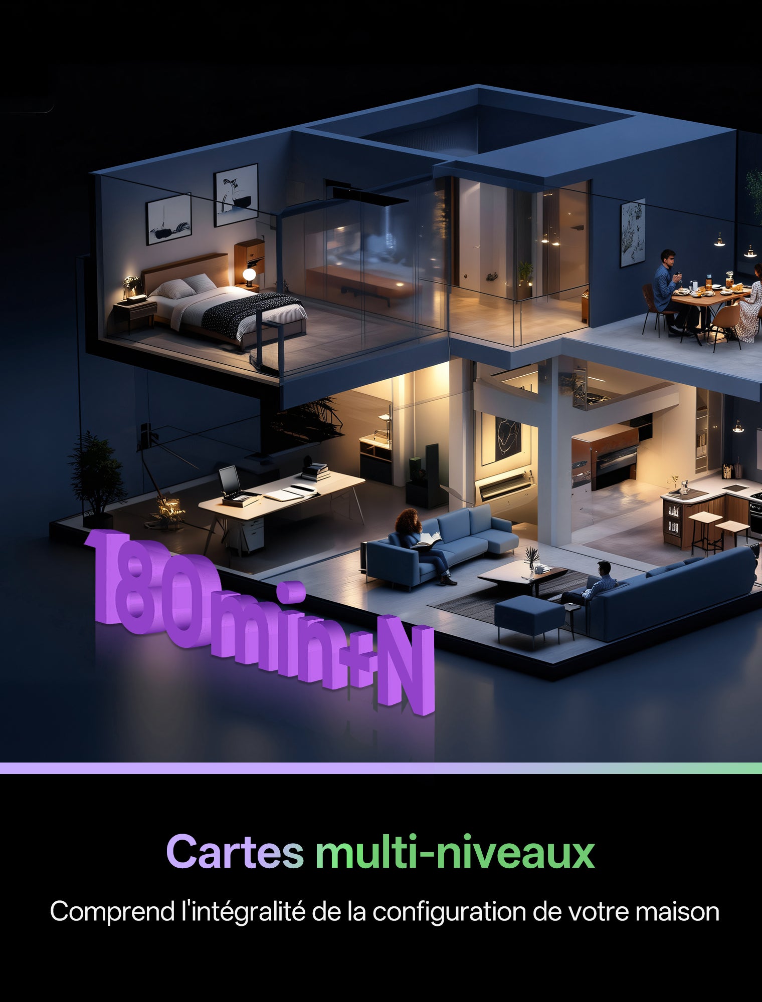 Robot aspirateur et laveur Vactidy W15 avec station de vidage automatique innovante sans sac, respectueux de l'environnement, économique en consommables, navigation LiDAR
