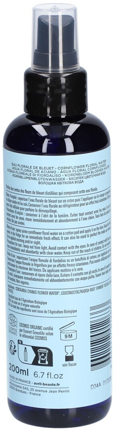 AVRIL EAU FLORALE DE BLEUET BIO 200ml