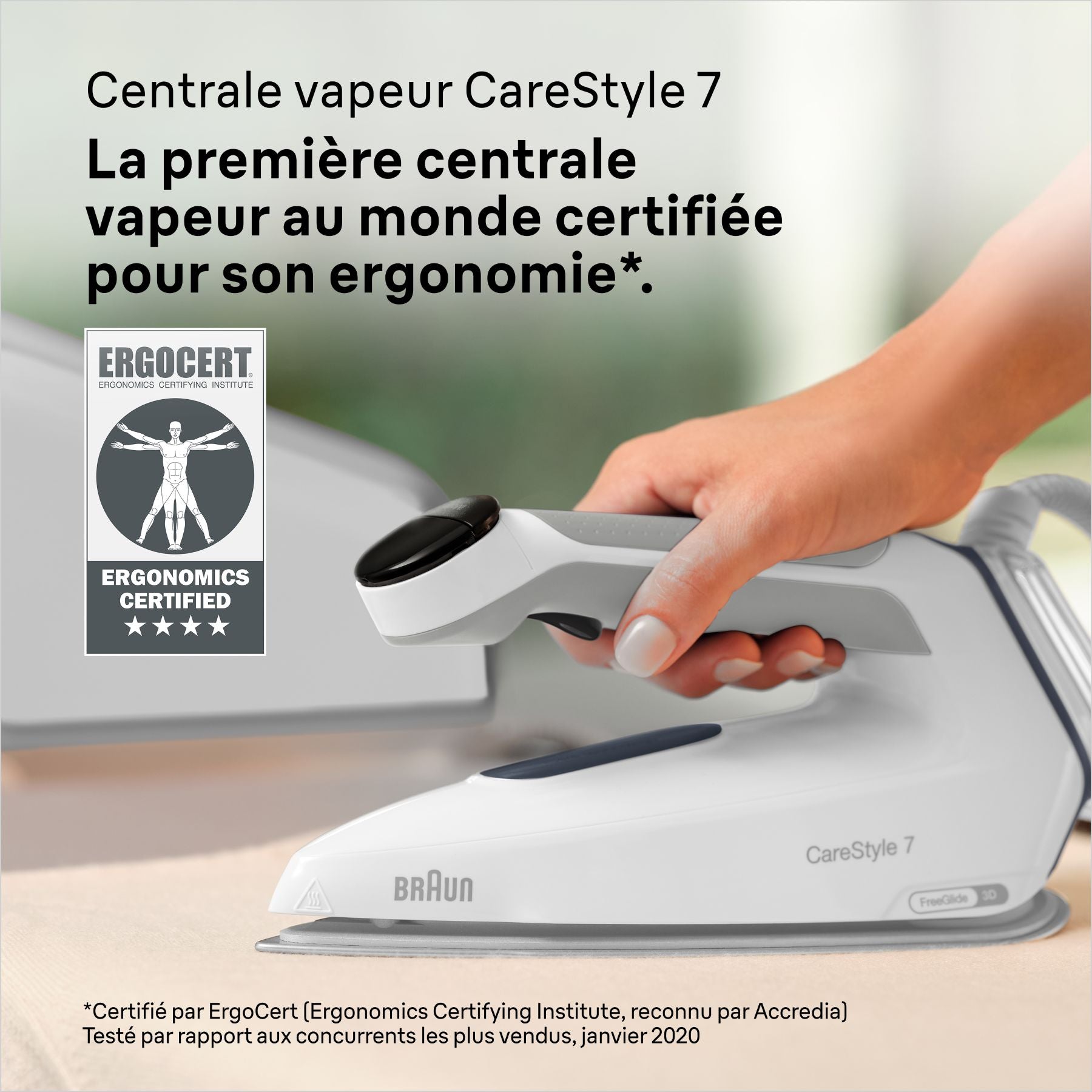 BRAUN CareStyle 7 Pro, Système de Repassage Centrale Vapeur, IS7262GY, Gris