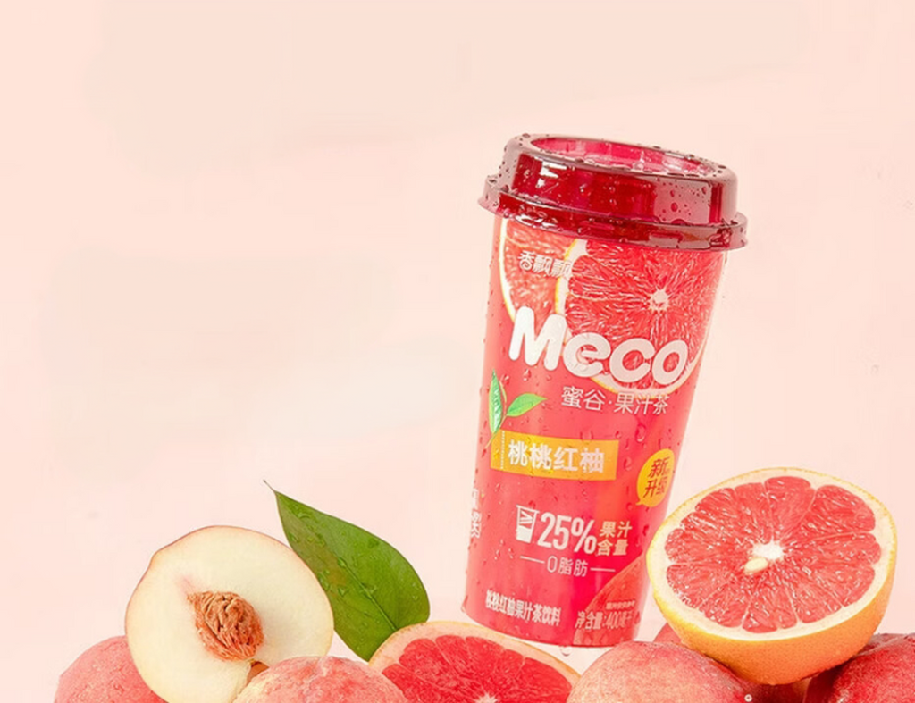 Xiang Piao Piao Thé aux fruits pêche et pamplemousse 15 x 400 ml