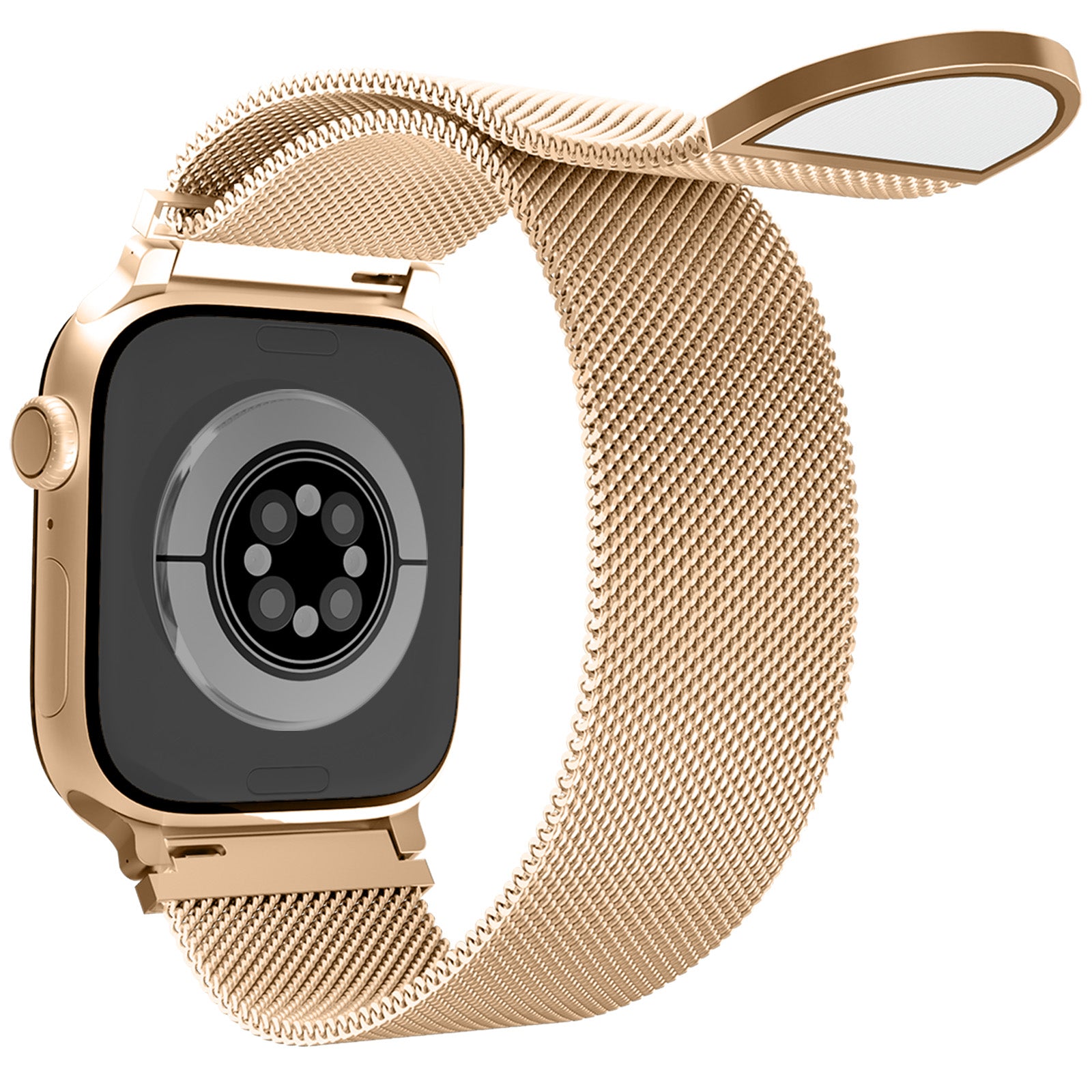 Uni-unzeit Bracelets pour Apple Watch 46 mm/45 mm/44 mm/49 mm + S3/2/1 42 mm Or rose Cercle