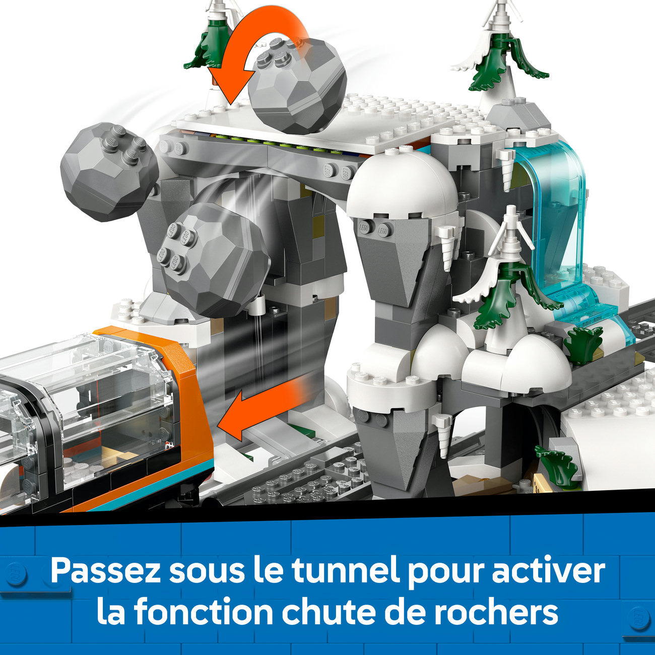 LEGO City 60470 Le train express des explorateurs en Arctique